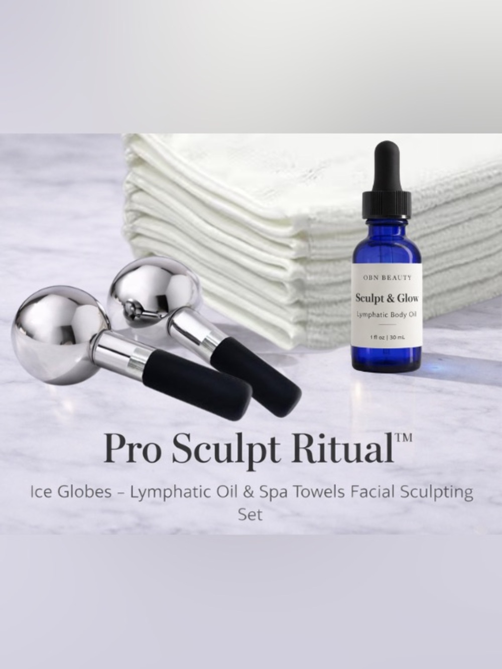 Sculpt & Glow Lymphatic Body Oil - Blue Bottle